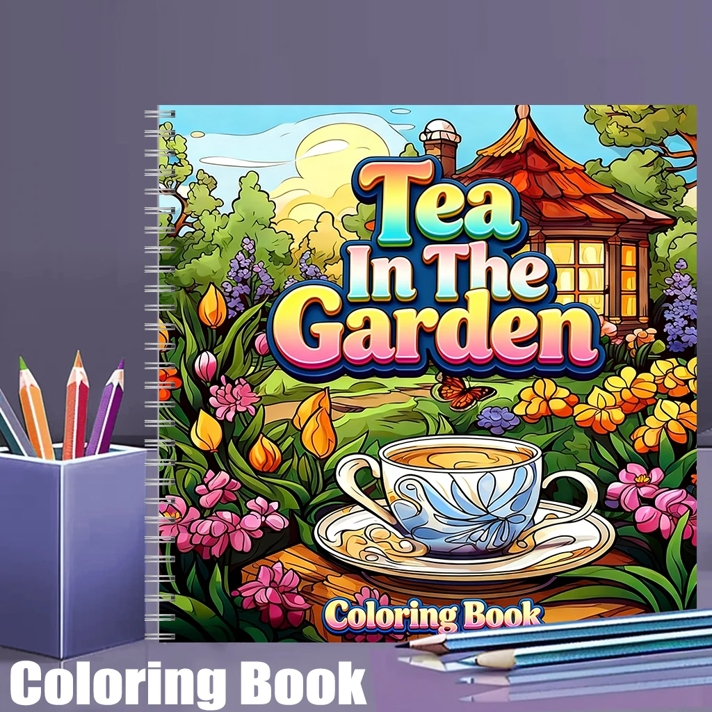 Tea In The Gardens Coloring Bo - Chalk Bag ulasan dan harga