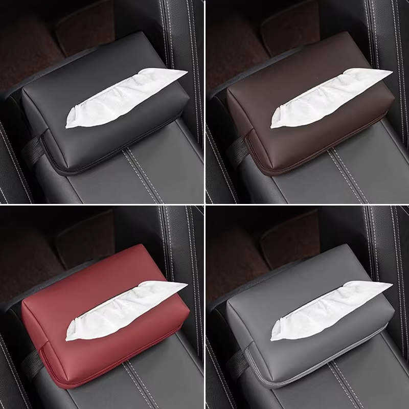 Leather Car Tissue Box Car Cha - Chalk Bag ulasan dan harga
