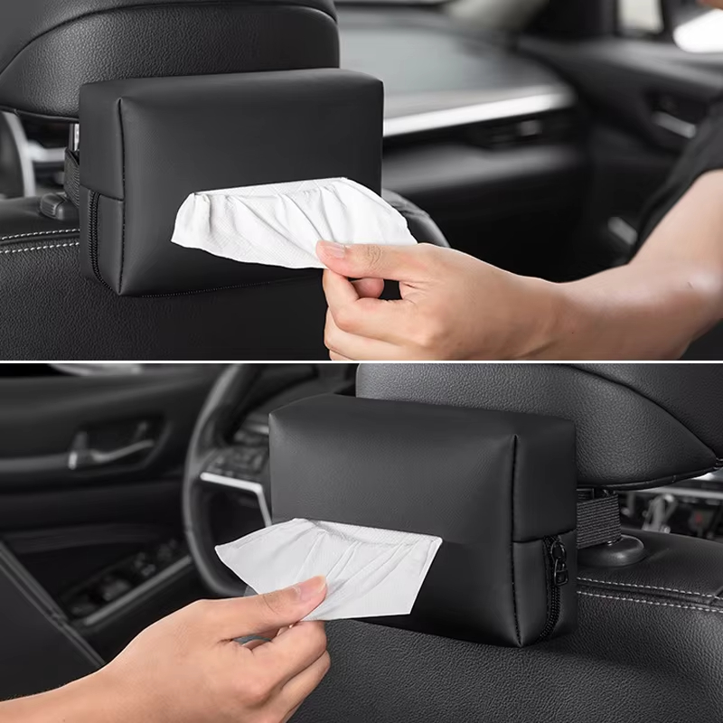 Leather Car Tissue Box Car Cha - Chalk Bag ulasan dan harga